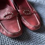 Cole Haan Red Leather Slip On Driving Loafers Moccasins Shoes Size 7.5 Photo 3