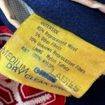 Champion Vintage 1970’s Letterman Jacket w/Zip Up Hood Blue & Red Sz M Unisex Photo 3