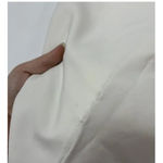 Likely  Dress Women 4 White Strapless Ruffle‎ Overlay Bodycon Sheath Midi Slit Photo 12