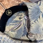 Soft Surroundings ‎ linen Hawaiian print dress w/ waist tie Photo 2