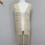 Max Studio NWT‎ Beach Crochet Fringe Cover Up M/L Photo 4