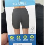 Free Country New  Beach Bermuda Shorts Womens Black Pockets Light 10" Swim XL Photo 2