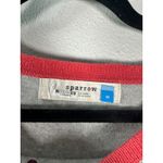 Sparrow Anthropologie Knit Baseball Sweater Grey Pink Size Medium ASOTV Gray Photo 2