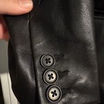 Abercrombie & Fitch Abercrombie Vegan Leather Blazer Boyfriend Fit Photo 3