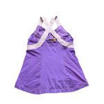 Lululemon Women‎ Sz 10 Push Ur Limits Lavender Purple Cross Back Wide Strap Tank Photo 2