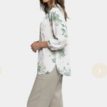 NYDJ  size L Pintuck Blouse Floral Print | Alicia Glen Photo 1