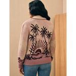 Faherty 💕💕 Beach Cardigan ~ Sunset Palm Print Small S NWT Photo 7
