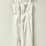 House Of CB NWT  Faye Satin Plunging Neck Corset Midi Dress Ivory Women's M Plus Photo 6