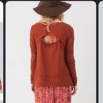 Free People  Outer Sunset Grandpa Jersey Sweater Top Nwot boho winter $98 casual Photo 2