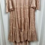 Cinq à Sept Cinq A Sept Champagne Beige Nina Tiered Satin Midi Dress Sz.8 NWT Photo 6