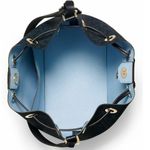 Michael Kors New! MK Logo Greenwich Bucket Bag Crossbody Handbag Blue Photo 2