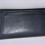 Mundi Blue Trifold Leather Wallet with Checkbook Back Zip Clutch NWT Photo 6