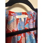 Love The Label Lucette Puff‑Sleeve Blouse – White Floral Print, Women’s Size S Red Photo 3