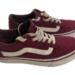 Vans  Ward Burgundy Skate Low Top Sneakers Women’s Size 6.5 Lace Up Photo 2