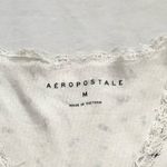 Aeropostale long sleeve floral crisscross lace crop top Photo 2