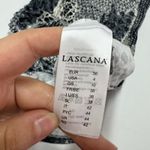LASCANA Dress Womens Size 4 Black White Mixed Animal Print Spaghetti Strap Photo 2