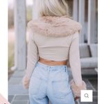 These Three Boutique These Three Fur Shirt Medium  Photo 5