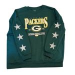 Green Bay Packers NFL Women's Rhinestone Sleeve Sweatshirt Green Size Large Photo 2