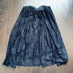 ASOS  Women's Black Flowy Lace Strapless Dress | Size: 8 Photo 5