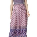Sea New York Purple & Pink Bianca Smocked Midi Dress Size 4 US $395 Photo 0