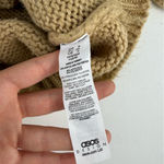 ASOS DESIGN Puff-Sleeve Knit Sweater – Camel Tan Photo 1