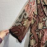 Anthropologie  Ranna Gill Joss Kimono Dress Mini Paisley Boho Festival Size 4 Photo 5