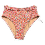 Faithfull the Brand Revolve Frida Bikini Bottom Floral Pink Size Medium NWOT Photo 0