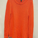 Ralph Lauren Lauren  Orange‎ Acrylic Knit Long Sleeve Sweater Top Women's M Photo 0