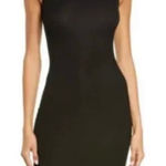 SKIMS  Black Soft Lounge Cut Out Long Slip Dress Photo 0