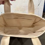 Tory Burch NEW!! Small Mercer Street Tote Canvas Ivory Logo Authenticated Photo 4