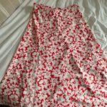 Floral Skirt Red Photo 3