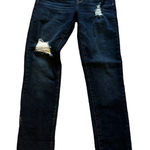 Rachel Roy distressed dark denim Angie jeans Blue Size 4 Photo 0