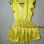 Steve Madden  Dress Womens S‎ Golden Lime Prairie Dreams V Neck Mini Dress NEW Photo 7