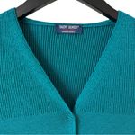 Saint James 100% Wool Long Sleeve‎ Ribbed V Photo 4