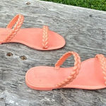 Stuart Weitzman Stuart Weitzman Braida Sawyer Jelly Slide Sandals Apricot Pink Women’s 9 Photo 0