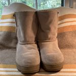 Australian Boot Company tan‎ leather boots cow suede sheep fur size 9 Tan Photo 1