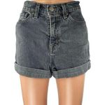 Urban Outfitters  BDG Black Washed High Rise Cuffed Denim Jean Shorts Size 26 Photo 0