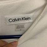 Calvin Klein White High Low Asymmetrical Ruffle Hem Midi Dress NWOT Photo 5