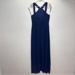 Lulus Air of‎ Romance Navy Blue Chiffon Maxi Dress Size XL Photo 6