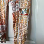 Johnny Was BIYA Melino Silk Blend Patchwork Print Jogger Pants M Orange Photo 8