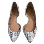 J.Crew Multi Color Womens Size 7.5 Tweed Flats Pointed Toe Textured Woven Photo 0