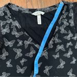 Soma  Black Butterfly Pattern Tank Top Photo 1