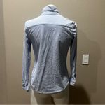 Charter Club  light blue striped button up shirt petite Photo 3