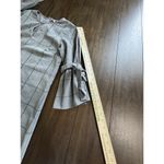 Waverly Grey Windowpane Plaid Tie Sleeve Plaid Shift dress gray Photo 6