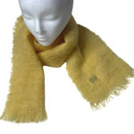 LS Ayres & Co Mohair Wool Scarf Yellow Fringe Made in Scotland Luxurious VTG SEE Photo 0
