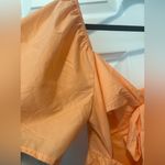 Elegant Peach Midi Dress Orange Size M Photo 4