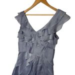 Adrianna Papell Dress Womens 6 Fairy Sleeveless Tiered V Neck Iridescent Purple Photo 7