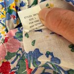 Pinch Paige Bright Days Ahead Floral Cotton Blouson Flutter Dress $98 L Blue Size L Photo 8