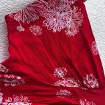 FREE PEOPLE Blue Hawaii Red Floral Print Short Sleeve Mini Dress Sz M Size M Photo 4