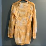 Pretty Little Thing Chartreuse Tie Dye Chiffon Bodycon Dress Photo 9